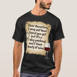 Camisa De Vinho Da Árvore Genealogica Ancestral A