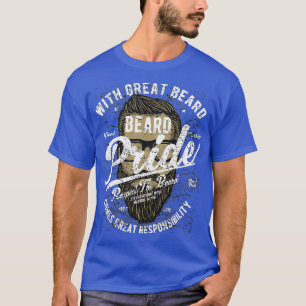 Camisa de vintagem engraçada do Beard Pride