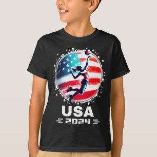Camisa de volei da equipe EUA 2024 para homens, mu