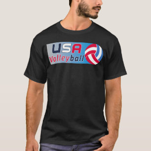 Camisa de Voleibol dos EUA para Homens e Mulheres
