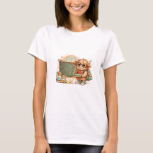 Camisa de Volta às Aulas da Vaca das Terras Altas