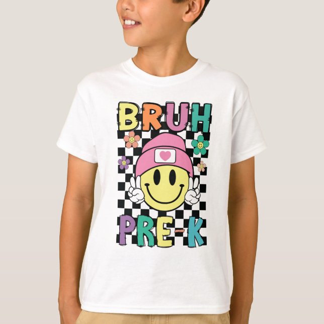 Camisa de volta às aulas do Bruh Pré-K (Frente)