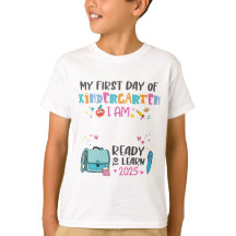 Camisa de Volta às Aulas para Crianças - Jardim de