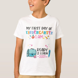 Camisa de Volta às Aulas para Crianças - Jardim de