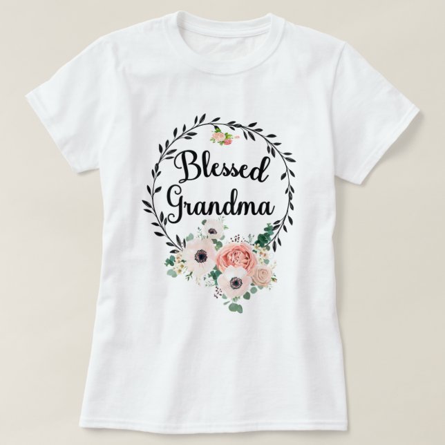 Camisa de vovó abençoada (Frente do Design)