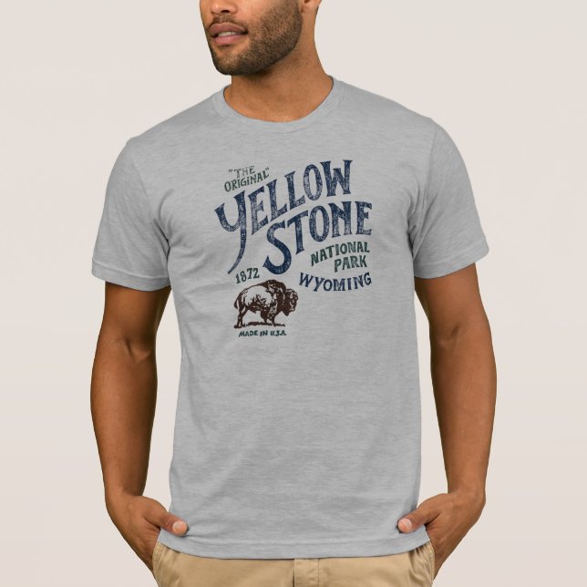 Camisa de Wyoming do bisonte do parque nacional de (Frente)