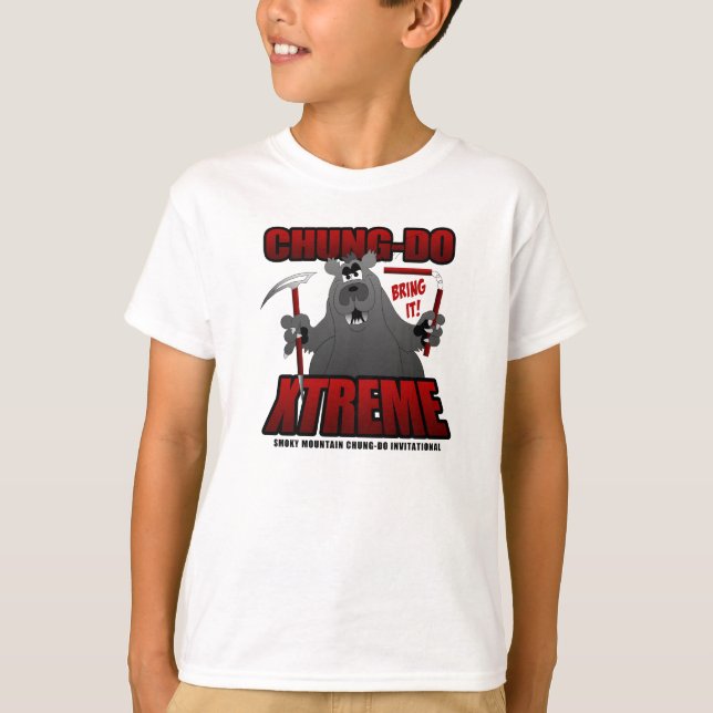 Camisa de Xtreme do urso - miúdos (Frente)