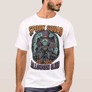 Camisa de Zumbi do Halloween Divertida Esquadrão A