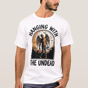 Camisa de Zumbi Relax Vintage Gráfico de Halloween
