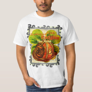 Camisa dedicada de bombeiro irlandesa