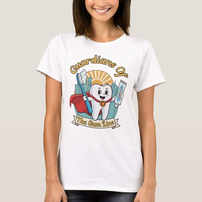 Camisa Dental Super Herói dos Dentes (Frente)