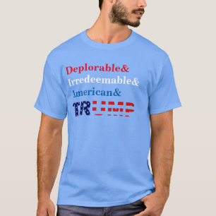 Camisa deplorável e irremediável do trunfo