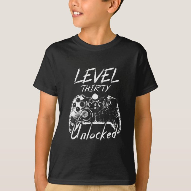 Camisa Desbloqueada no Nível 30 Presente de 30 Ano (Frente)