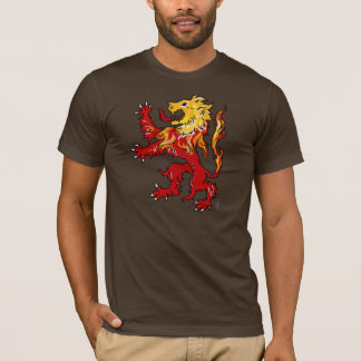 Camisa desenfreado do leão impetuoso (escura)