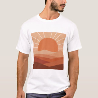 Camisa Desert Geometry – Sol e Montanha Minimalist