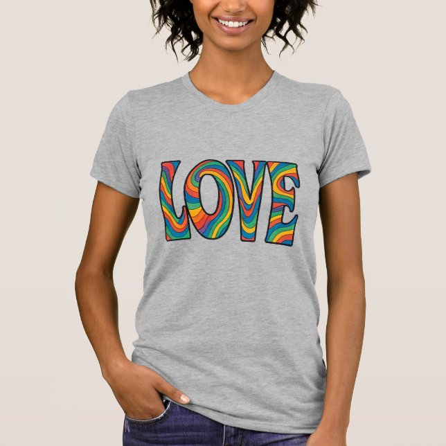 Camisa Design de Amor Psicodélico (Frente)