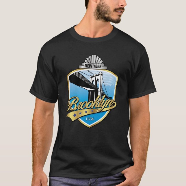 Camisa Design do logotipo Brooklyn (Frente)
