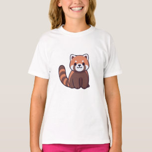 Camisa design do panda vermelho