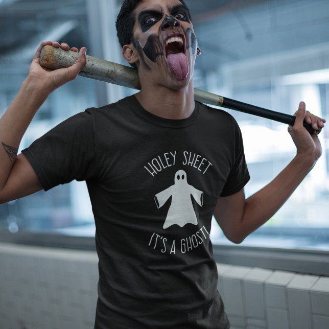 Camisa Dia de as Bruxas engraçado - Holey Sheet É  (Criador carregado)