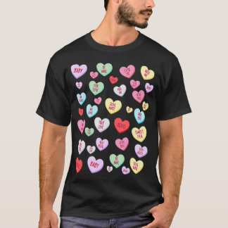 Camisa dia de os namorados de amor cardíaco doce V