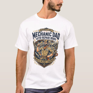Camisa Dia do Pai Mecânico Pai Engraçado Presente