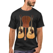 Camisa dianteira e traseira da guitarra acústica