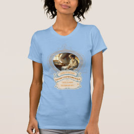 Camisa Dickens' Copperfield Citação Dourado Azul