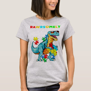 Camisa Diferente Dinossaur Dino Autism Aw