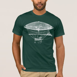 Camisa Dirigível Antiguidade do Navio Steampunk