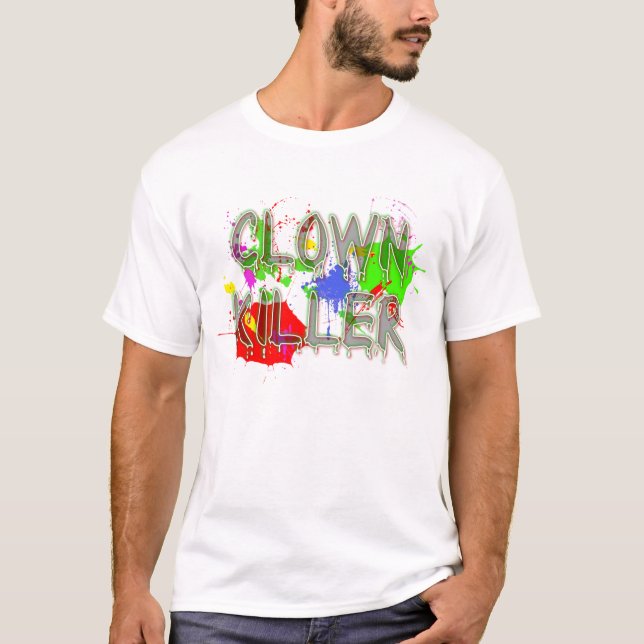 Camisa Divertida Assassino de Palhaço Humor (Frente)