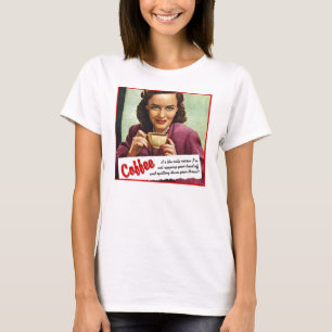 Camisa Divertida Café Arranca a Cabeça Humor