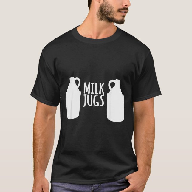 Camisa Divertida de Amamentação - Suporte de Jarro (Frente)