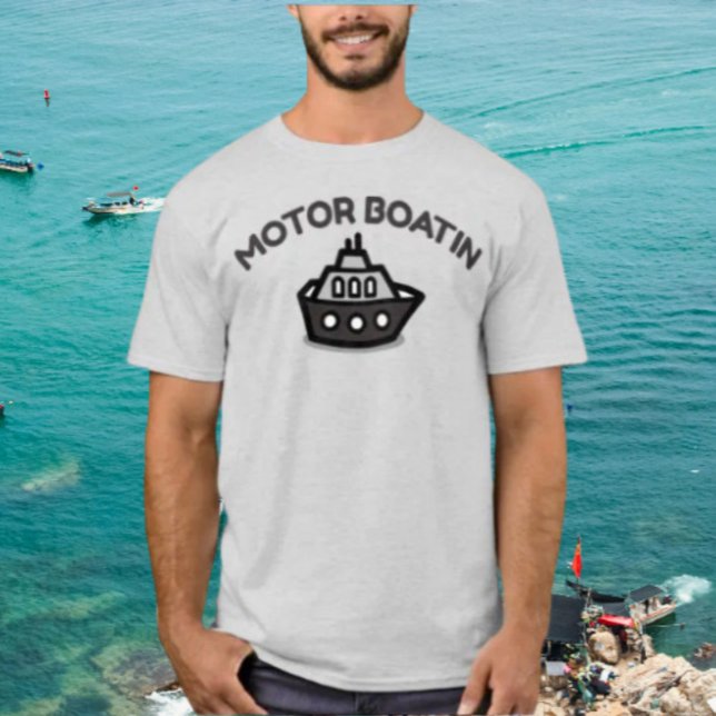 Camisa Divertida de Barco a Motor Boatin' (Criador carregado)