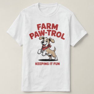 Camisa Divertida de Cachorro - Farm Paw-trol