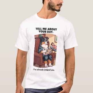 Camisa Divertida de Cão Terapeuta | Julgue o Seu D