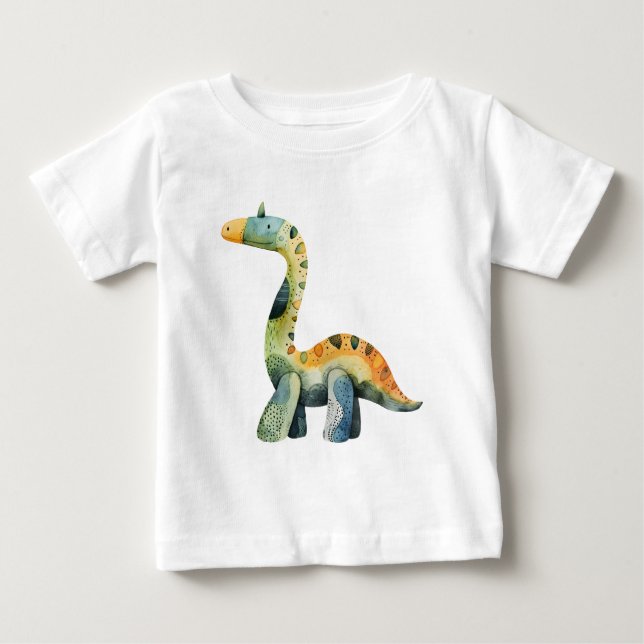 Camisa Divertida de Dinossauro para Crianças - Des (Frente)