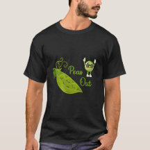 Camisa Divertida de Ervilha – Blusa Gráfica de Leg