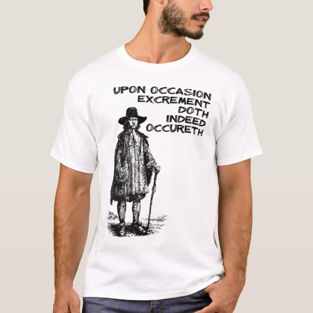 Camisa Divertida de Excremento Ocorre (Frente)