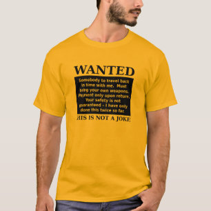 Camisa Divertida de Humor com Anúncio de Vaga para