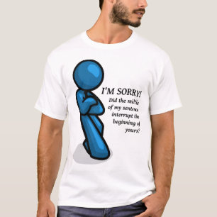 Camisa Divertida de Interrupção
