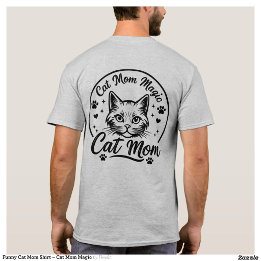Camisa Divertida de Mãe de Gato – Magia da Mãe de