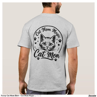 Camisa Divertida de Mãe de Gato – Magia da Mãe de