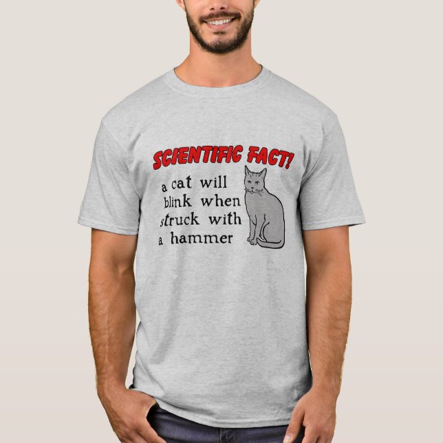 Camisa Divertida de Martelo de Gato Humor (Frente)
