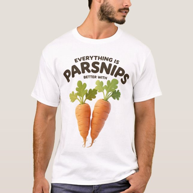 Camisa Divertida de Pastinaga - Camiseta Presente  (Frente)