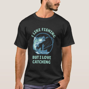 Camisa Divertida de Pesca - Eu Gosto de Pescar, Ma