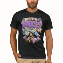 Camisa Divertida de Sono Chefe da Hora de Dormir