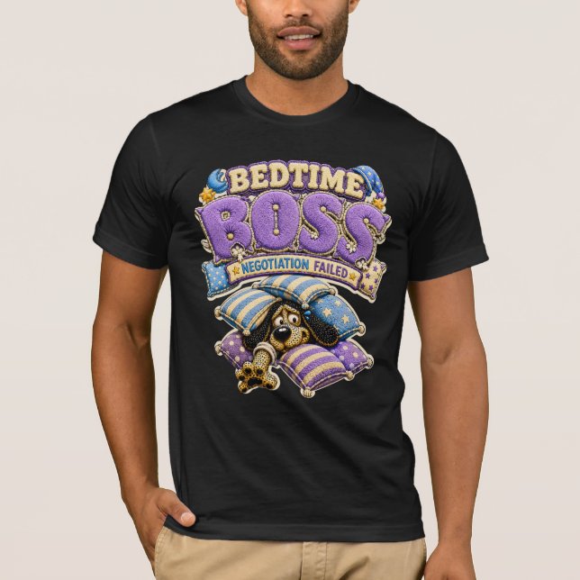Camisa Divertida de Sono Chefe da Hora de Dormir (Frente)