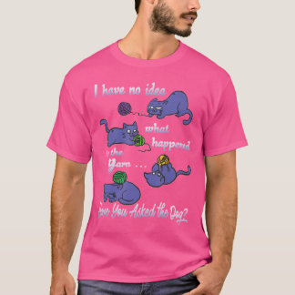 Camisa Divertida de Tricô Sem Ideia do que Acontec