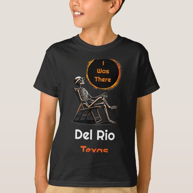 Camisa Divertida Eclipse Solar Del Rio Texas (Frente)