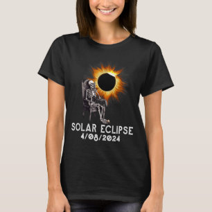 Camisa Divertida Eclipse Total Solar Abril Esquele